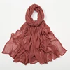 107126-c8f73e.jpg Nouveauté froissé rayonne Hijab femmes musulman écharpe châles solide Foulard enveloppes grande taille plaine islamique Turban bandeaux Foulard