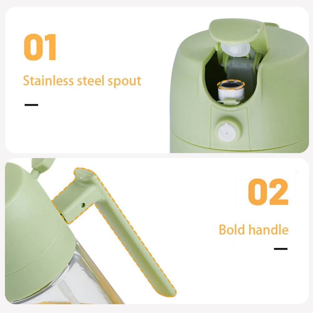 470ml Spraying Pouring Oil Dispenser Bottle Large Capacity Soy Vinegar Oil Bottle For Salad