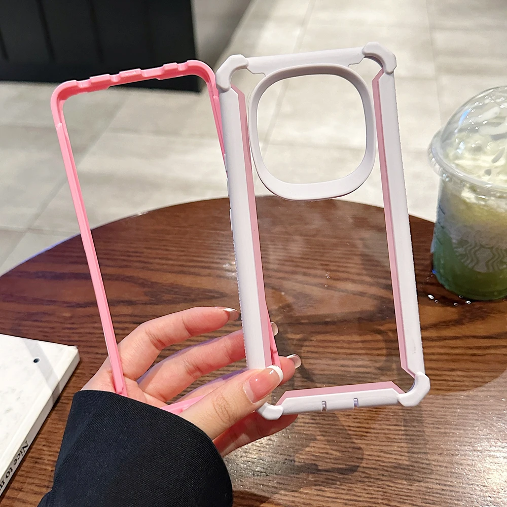 Transparent Shockproof Dual Layer Armor Phone Case