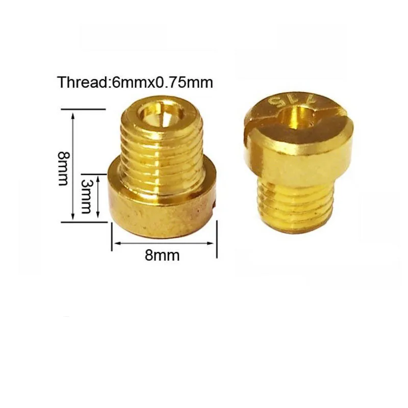 Main Jets 55-120# Injector Nozzle (10Pcs) for PHBH PHBL DellOrto FRD PHF VHB VHSH M6 Carburetor, Thread 6mm Motorcycle, Carburador 16 - Racext Main Jets 55-120# Injector Nozzle (10Pcs) for PHBH PHBL DellOrto FRD PHF VHB VHSH M6 Carburetor, Thread 6mm Motorcycle, Carburador - - Racext 15