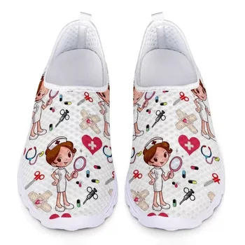 Autumn New Breathable Nurse Shoes Doctor Shoes Mesh Running Shoes
