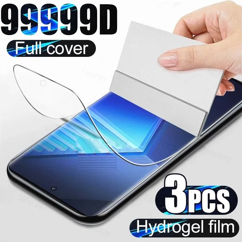 3Pcs Full Cover Hydrogel Film Per Motorola One Fusion Plus Ace Action Hyper Macro Vision Zoom Screen Protector Moto One 5G Ace