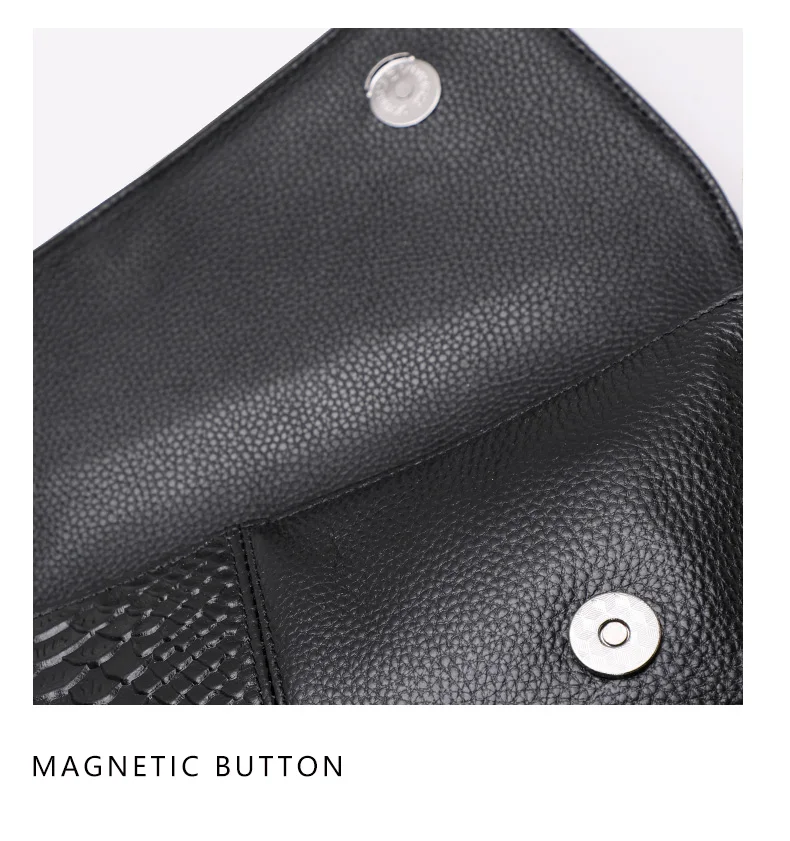 Neue Clutch-Tasche mit Schlangenmuster-Patchwork aus Rindsleder für Damen, Unregelmäßige Klappe, Tragbar mit Obergriff, Crossbody-Tasche für den Alltag – Detail 14