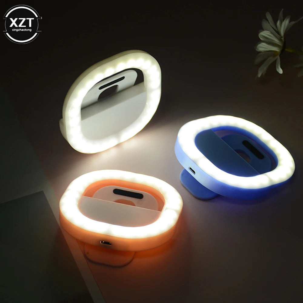 NEW Mobile Phone Fill Light Live Beauty Selfie Rechargeable Ring Usb Fill Light Net Red Live Mobile Phone Self-timer Fill Lights