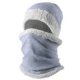 Blue Hat-scarf Set