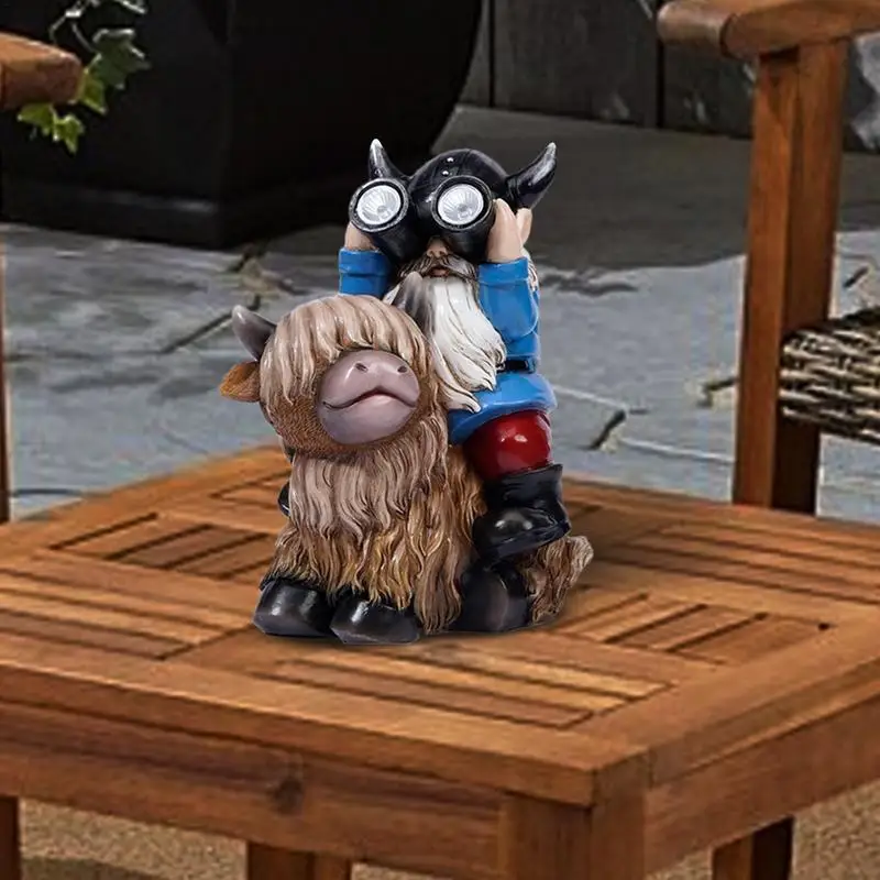 

Фигурка Гнома На солнечной батарее, украшение для сада, телескоп с питанием от солнечной батареи