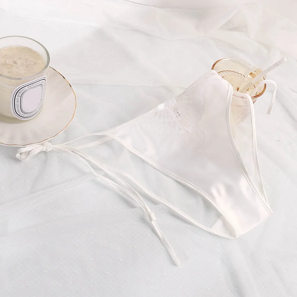

Women's Lace Panties Underwear Soft Silk Satin Underwear Shorts Seamless Panties