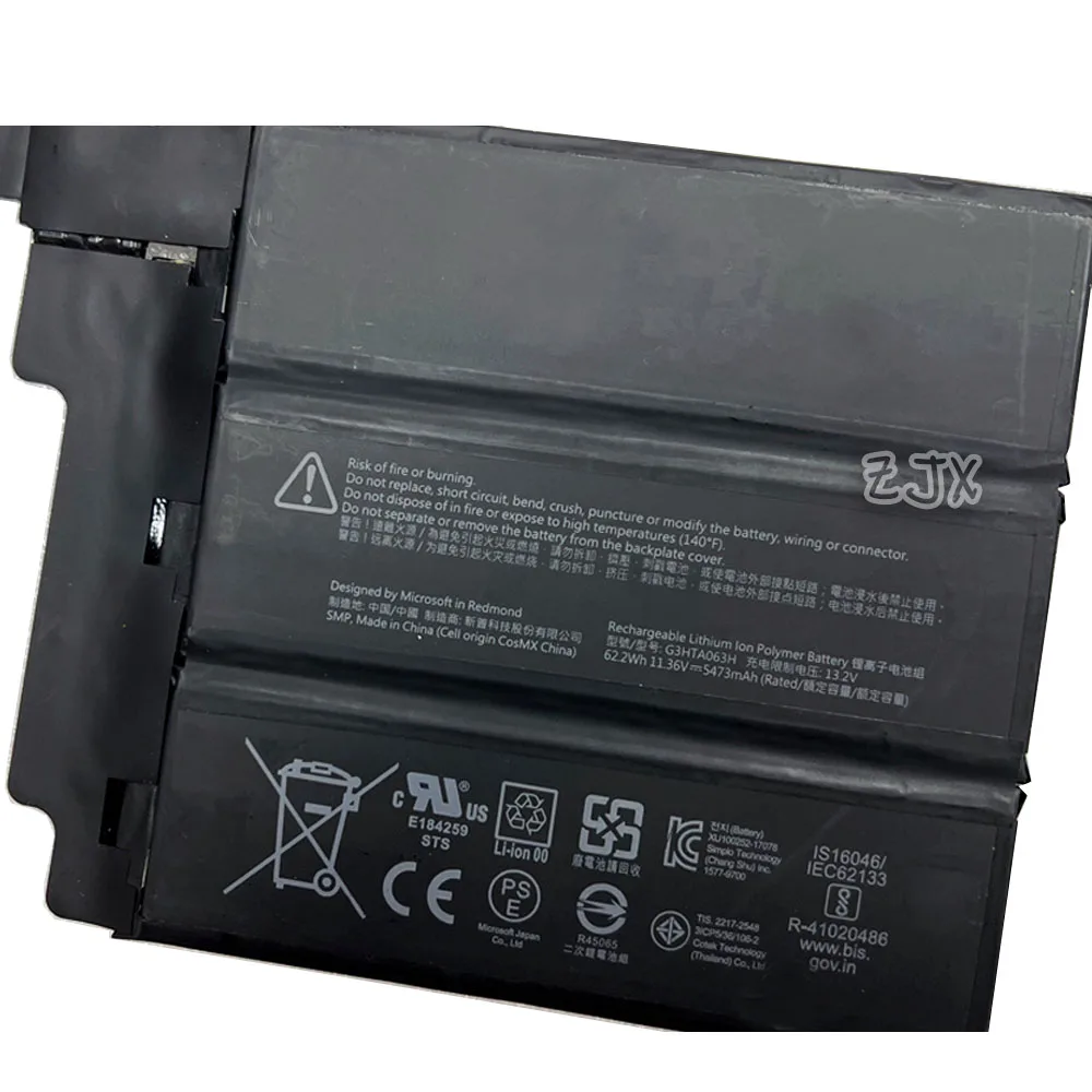 For Microsoft Surface Book3 15inch Keyboard Battery 1907 Laptop Battery G3HTA062H G3HTA063H Original