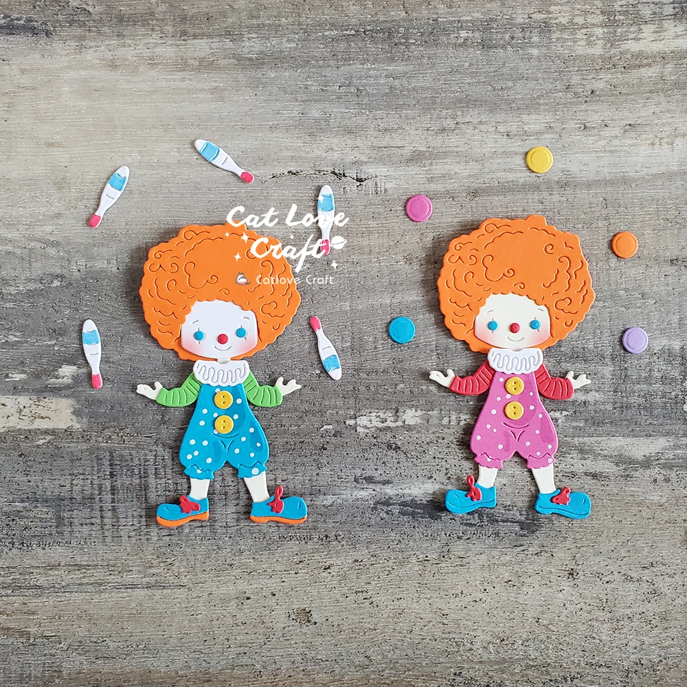 Catlove 광대 조커 금속 커팅 다이, 스크랩북 몰드 나이프 스텐실 다이 컷, 카드 제작, DIY 공예 엠보싱, 새로운 다이