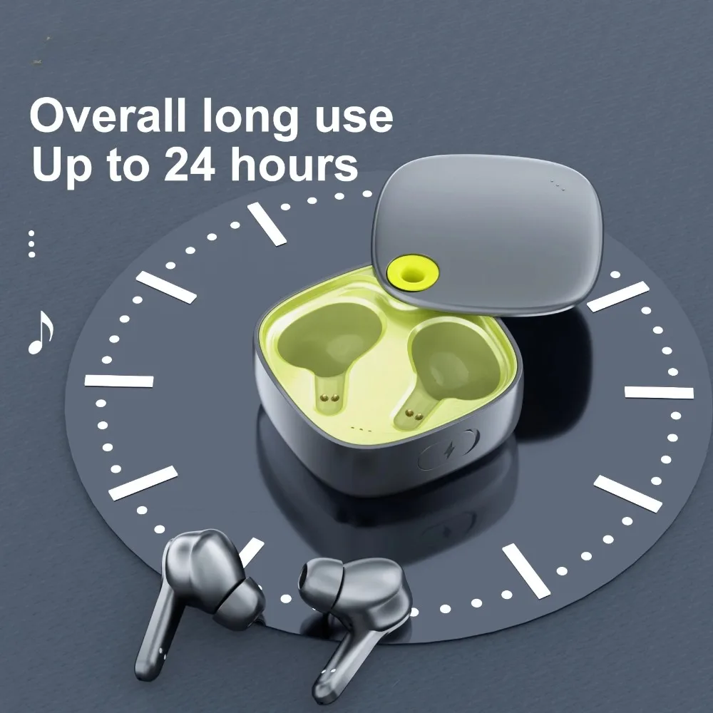

Airpro3 Wireless Earphones Low Delay Touch Bluetooth 5.3 Noise Cancelling TWS Earbuds 4-Mic ENC HD Call Headphones 24H Playtime