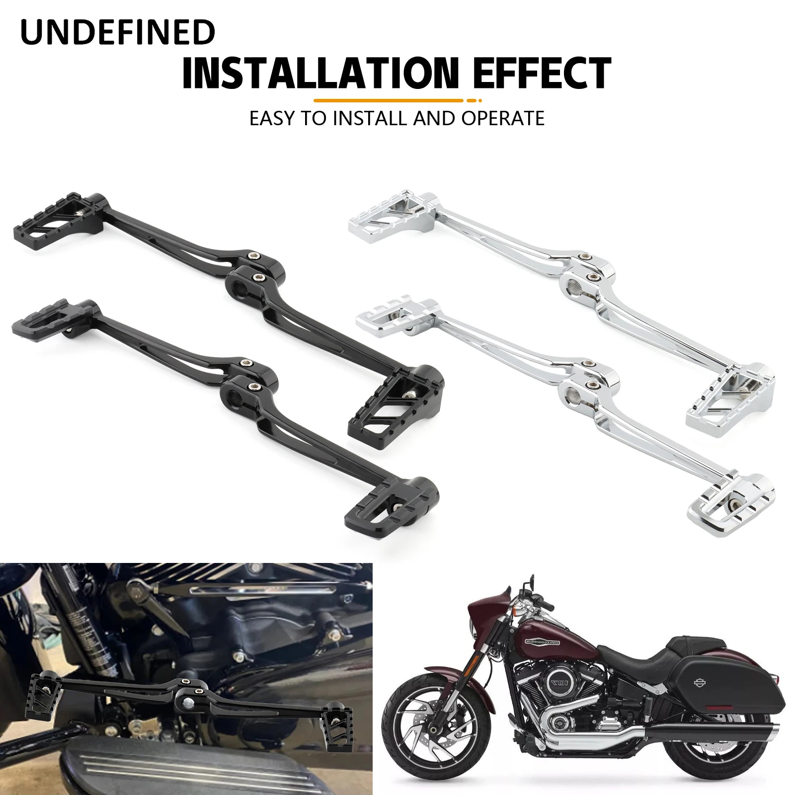 Heel Toe Shift Lever Shifter Peg For Harley Touring Road King Glide Softail CVO