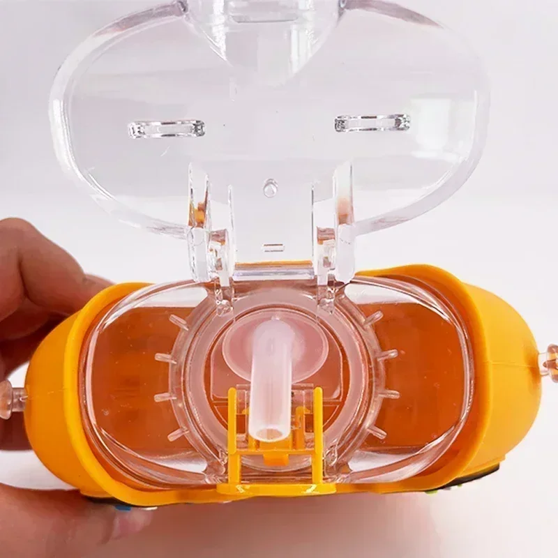 380ML Donut Shape Cup Kids Feeding Cup with Straws Lovely Donuts Shape Water Cups Cartoon Leakproof Outdoor Water Bottle