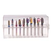 30 Holes Clear Nail Drill Bits Holder Storage Box For Milling Cutter Dustproof Nail Bit Case For Acrylic Nails Accessories 2