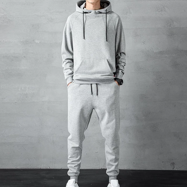 Fashion Wholesale Pure Color Blank Men′ S Two Piece Pullover Hoodies with  Sweatpants Youth Hooded Casual Sports Suit for Mens High - China Used  Clothing and T Shirts price | Made-in-China.com