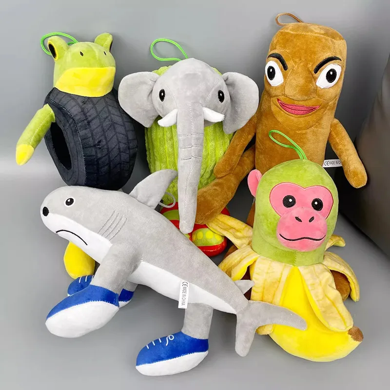 thumbnail image 2 of Italian Brainrot Stuffed Figure Pillow - Tralalero Tralala Tung Tung Tung Character Plush 2 of 13