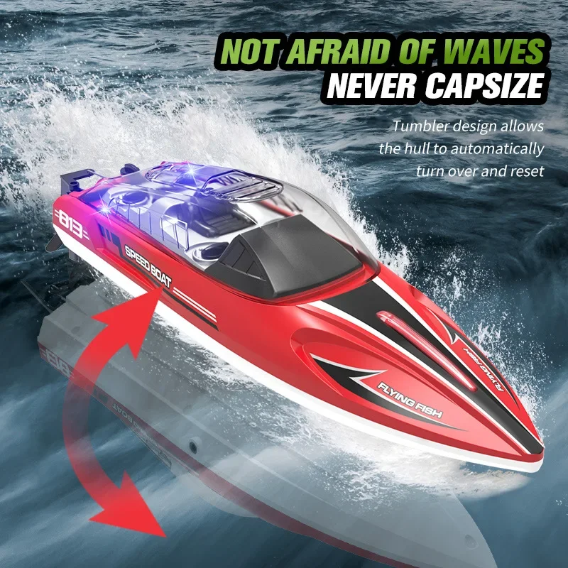 cool stuff rc ship:hot style 25km/h high-speed 2.4G remote control boat  model,electric water rc boats,toys for kids gift box 4