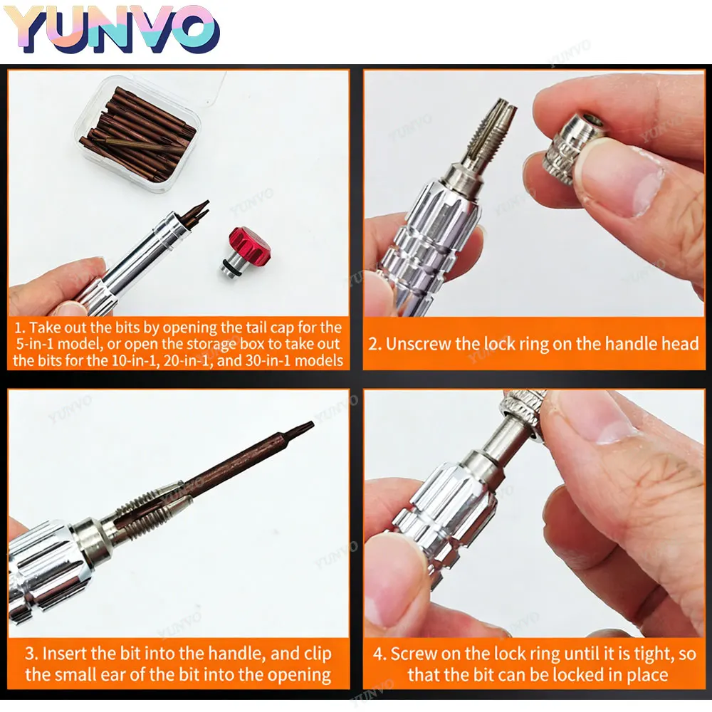 30 in 1 자기 정밀 드라이버 세트 S2 스틸 비트 아이폰 안드로이드 폰 시계 안경 수리 도구 키트