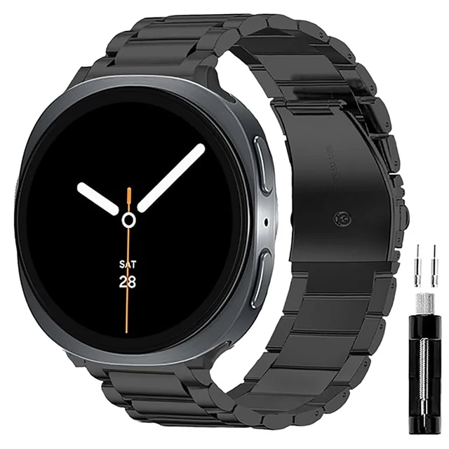 Bracelets en métal pour Samsung Galaxy watch 8/8 classique 40mm 44mm 46mm bracelet à maillons de poignet en acier inoxydable correa Galaxy watch 8 bandes 1