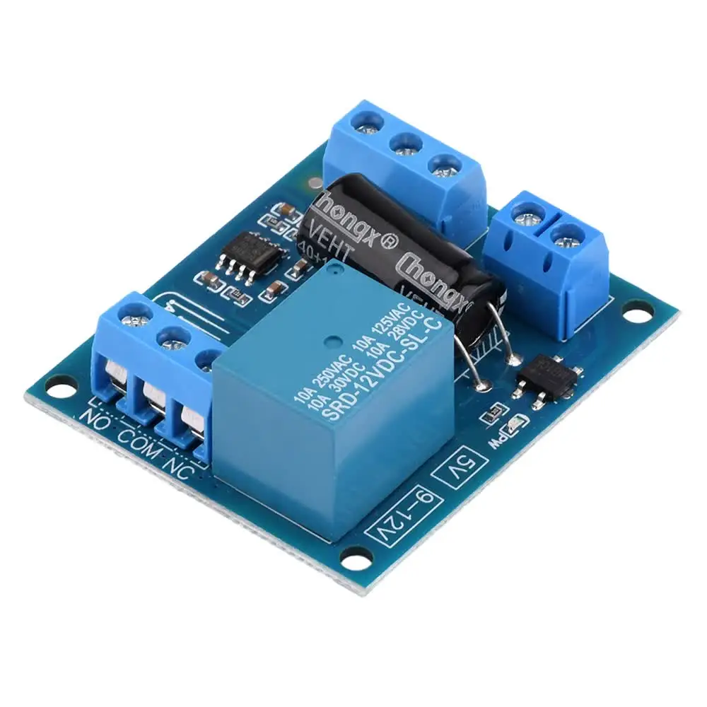 DONGKER Vertragingsmodule DC 5 V-30 V tijdschakelrelais met digitaal led-display DC 12 V 10 A vertragingsrelai 0,1-999 mins delay-relay timermodule