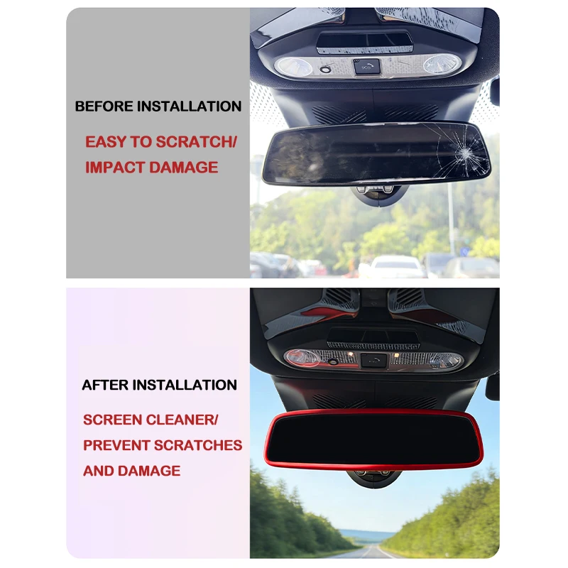 미니 쿠퍼 S J01 J05 Aceman U25 Countryman F65 F66 F67 액세서리 용 자동차 인테리어 백미러 실리콘 보호 커버