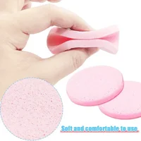 60/48/12pcs Compress Face Wash Puff Natural Wood Pulp Sponges Reusable Face Sponge Pad Makeup Cleansing Cotton Pad Beauty Tools 2