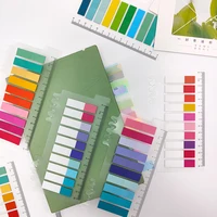KindFuny 200 Sheets Morandi Index Tabs Bookmark Sticky Notes Notepad Kawaii Stationery School Office Supplies 2