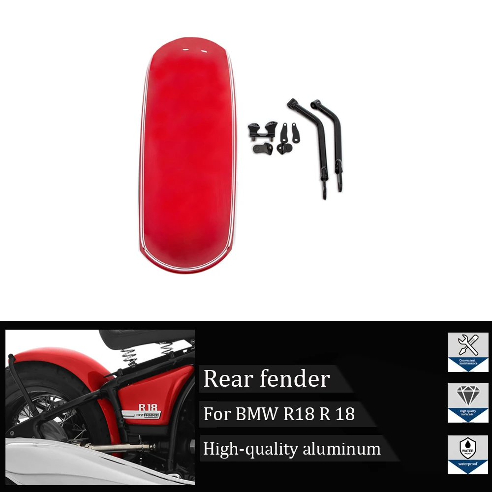 

For BMW R18 R 18 2020 2021 2022 2023 motorcycle mudguard, high-quality RockBob metal rear mudguard dust cover, rear mudguard