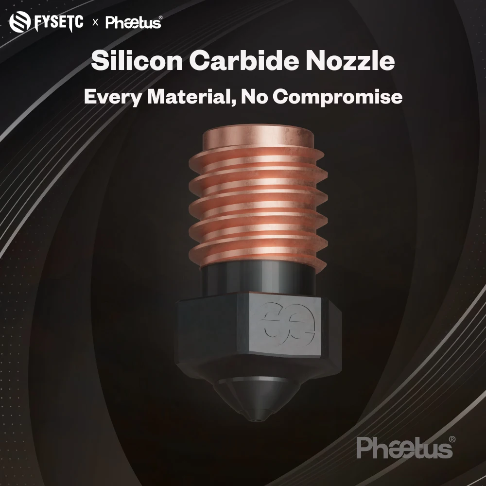 Für Phaetus Siliziumkarbid V6 Düse 550 ℃ Hohe Temperaturbeständigkeit, hohe Härte für Voron Vzbot Prusa 3D-Druckerteil ﻿ – Detail 4