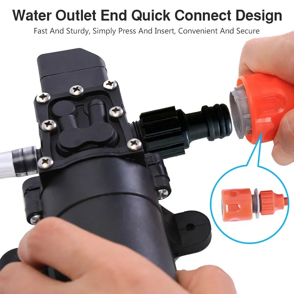 12V 100W High Pressure Car Washer Gun Pump Kit Portable Electric Cleaning Pump Car Garden Cleaning Device