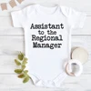 Assistant To The Regional Manager Bodysuit Funny The Office Baby Romper Boys Girls Cute Clothes Baby Gift Infant Jumpsuit 1