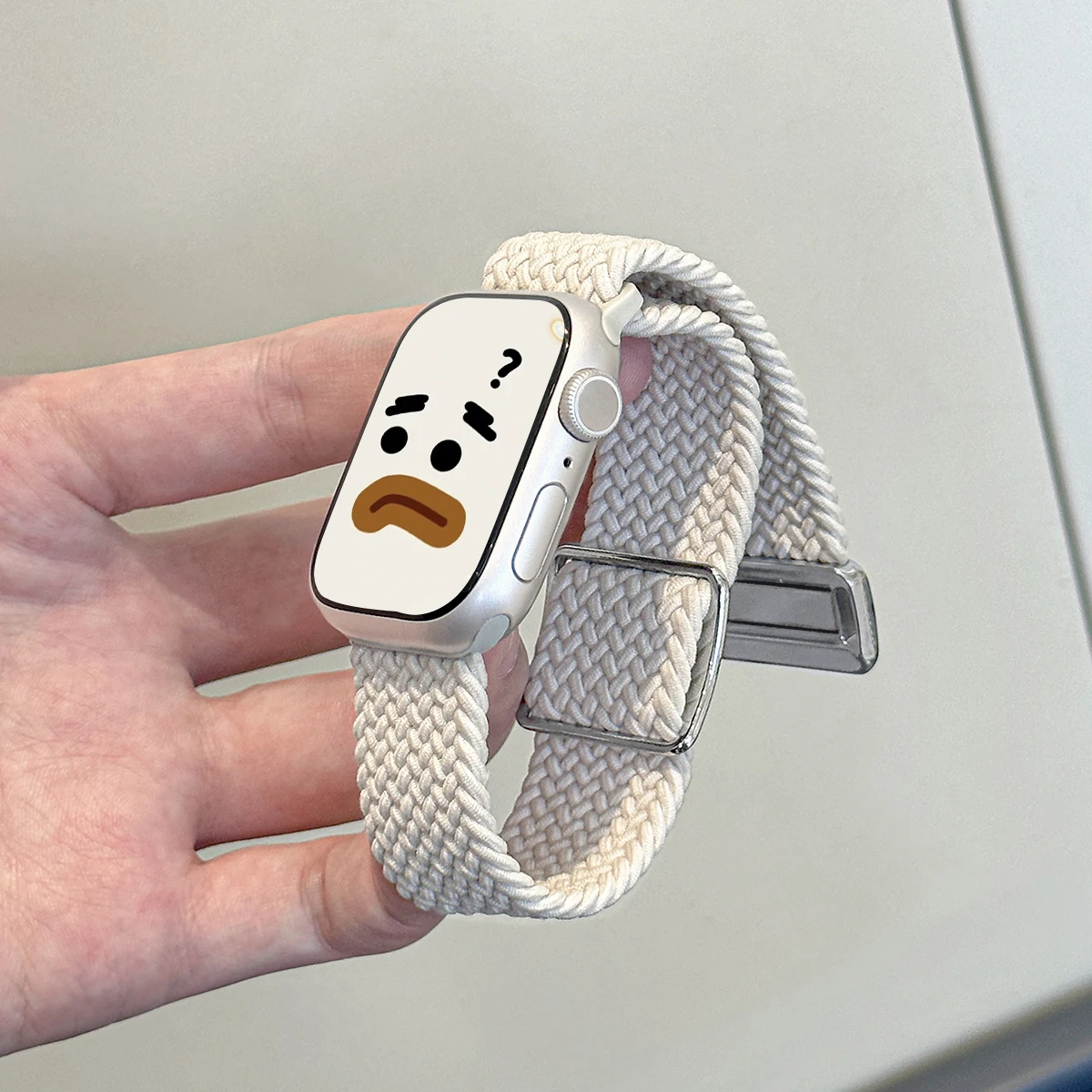 

Magnetic Braided Solo Loop Band For Apple Watch 41 45mm Series 9 8 7 6 5 4 SE Adjustable Strap For iwatch 38 42mm Nylon Bracelet