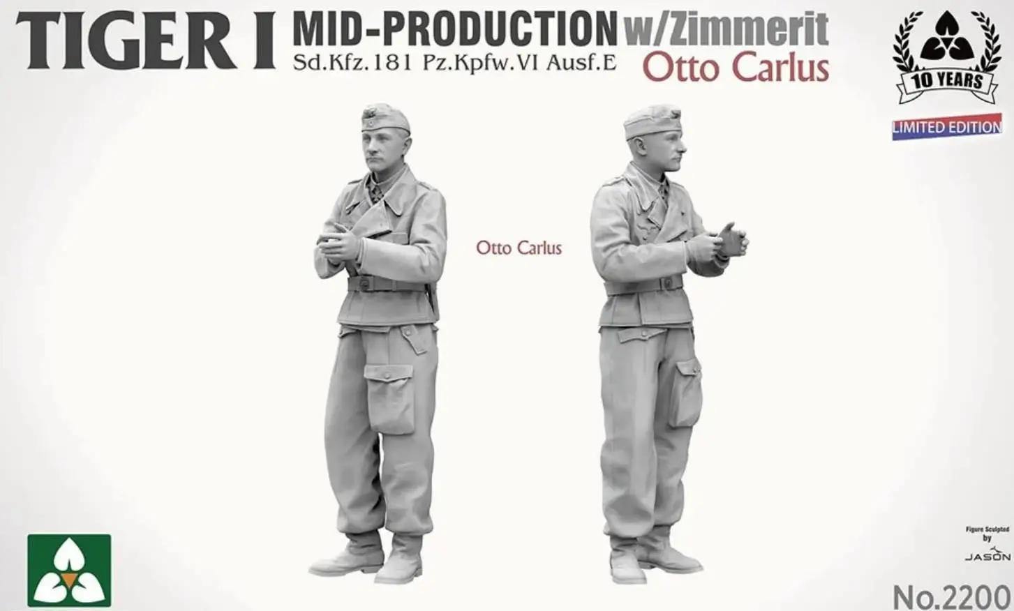 TAKOM 2200 1/35 Scale Tiger I Mid Production w/Zimmerit `Otto Carius`  Plastic Model Kit - AliExpress