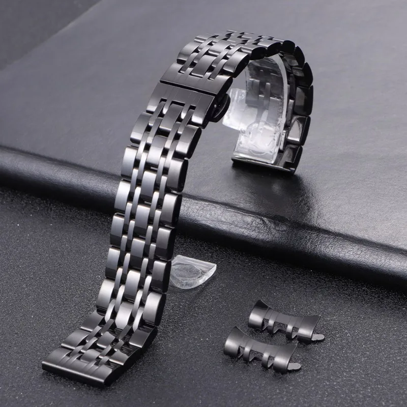 Universal Stainless Steel Smartwatch Bracelet - Metal Wristband for Business and Casual Use