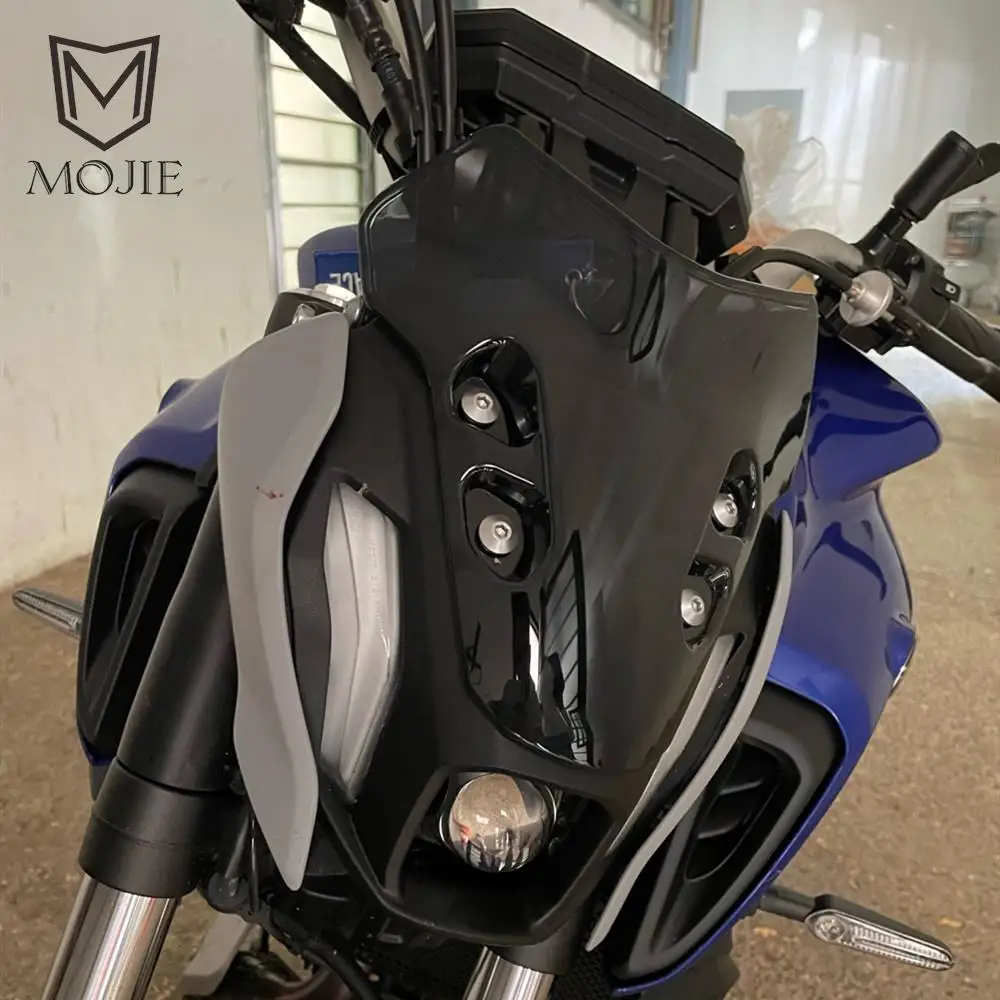 

For YAMAHA MT-07 MT07 MT 07 2021-2022 2023 Motorcycle Accessories Windshield Windscreen Windproof Wind Screen Deflector Newly