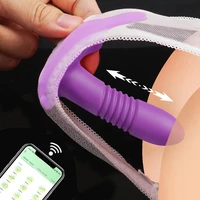 APP Stoßvibrator für Frauen Klitoris Stimulator Rotierender Teleskop Tragbarer Dildo G-Punkt-Massage Erwachsenes Sexspielzeug für Frauen