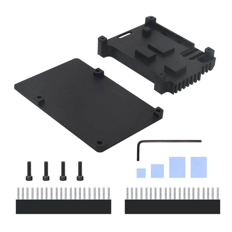 

CPDD Aluminum Alloy Case Protective Enclosure Box For RPi5 P122C Optimal Heat Dissipation
