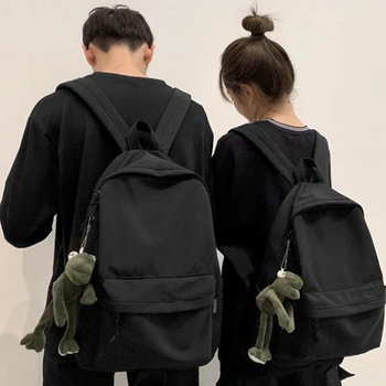 Zaino solido moda coreana zaino studente donna uomo borsa da viaggio di grande capacità zaino moda