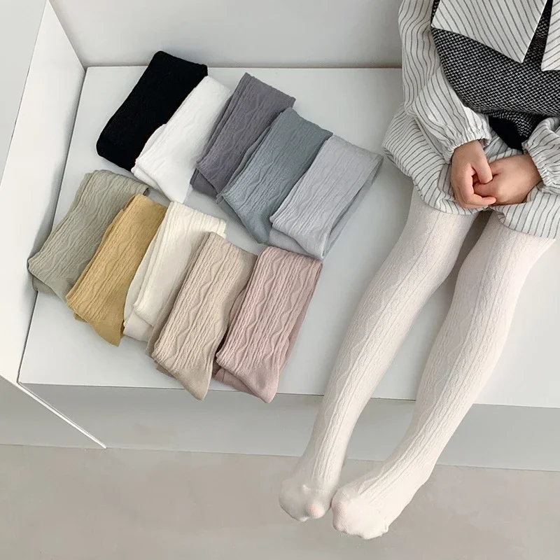 Baby Girls School Pantyhose Pants Leggings Tights Knitting Trousers kids pantyhose ballet tights toddler tights kids leggings