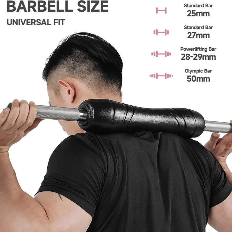 Barbell Pad Squat Bar Pad Barbell Neck Pad for Squat Bar Squat Pad for Lunges Weight Lifting Hip Thrust Pad Fit 25-50mm Bar 4