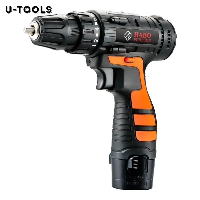 U-TOOLS Hand Electric Drill Multifunction Electric Screwdriver Household Electric Tool Box Set Rechargeable Power Tool multifunction 11 in1 bicycle repairing set bike bike repair tool kit wrench screwdriver chain hex spoke mountain cycling tools