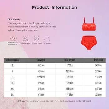 2 Piece Bikini Set for Women Waterproof Adjustable Spaghetti Straps Wirefree Bra with Swim Bottoms Bikini Bathing Suit Beachwear 5