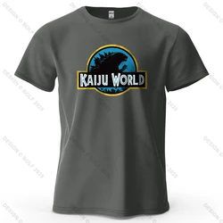Kaiju World Monster Adventure Oversized Graphic T - Shirt - 100% Cotton Streetwear - XXXL (Dark Gray)