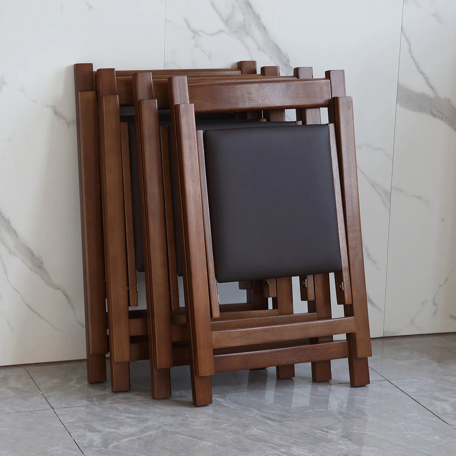 Folding Chair for Dining Table Convenient and Saving Space Suitable for Event Party 198LB Weight Capacity Two Chairs