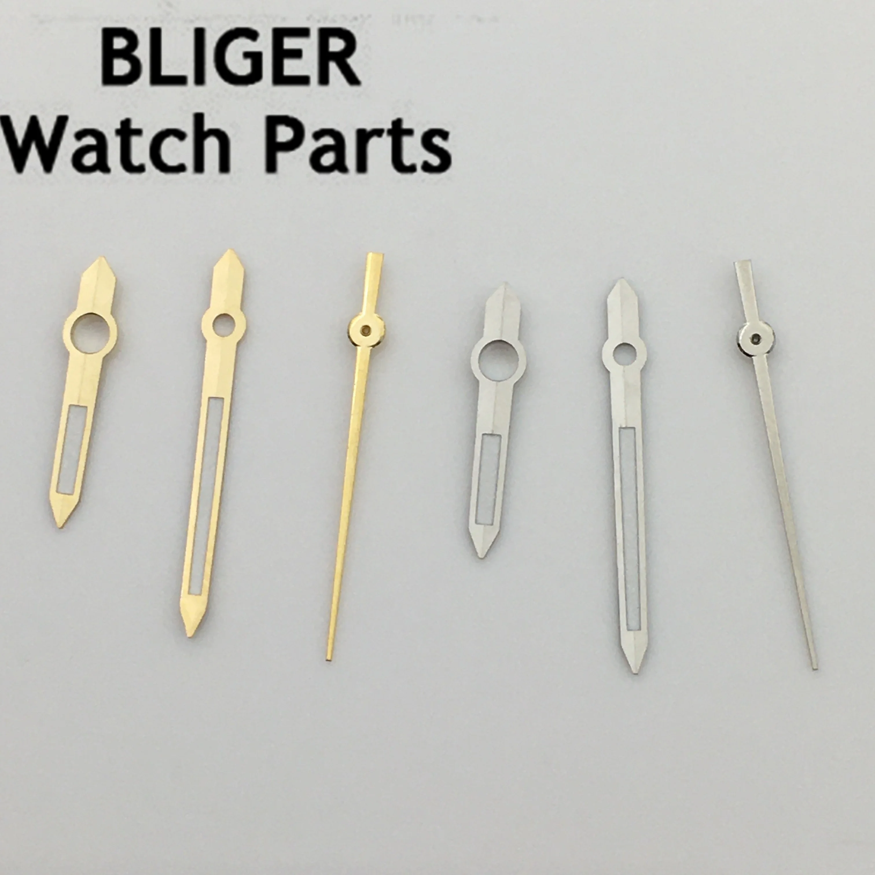 

BLIGER silver gold watch hands green luminous hands fit NH35 NH36 movement