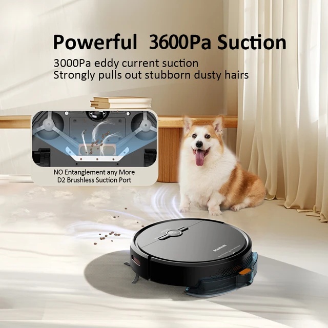 3600PA Vacuum Cleaner Robot,Smart Voice Control,Wireless Auto Charging,Floor Sweeper,Navigation Area On Map,Cleaning Robot 4