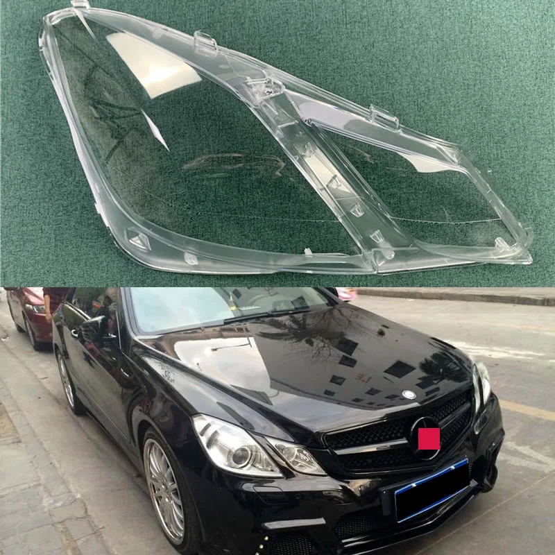 

For 2009 2010 2011 2012 Mercedes-Benz W207 E-Class Coupe Headlamps Cover Transparent Lampshade Headlight Shell Lens Plexiglass