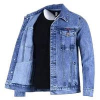 Veste en jean décontractée pour homme – Grande vente de la saison – Style coréen tendance – Printemps, automne, hiver – Coton flanelle épais pour jeunes et étudiants 5