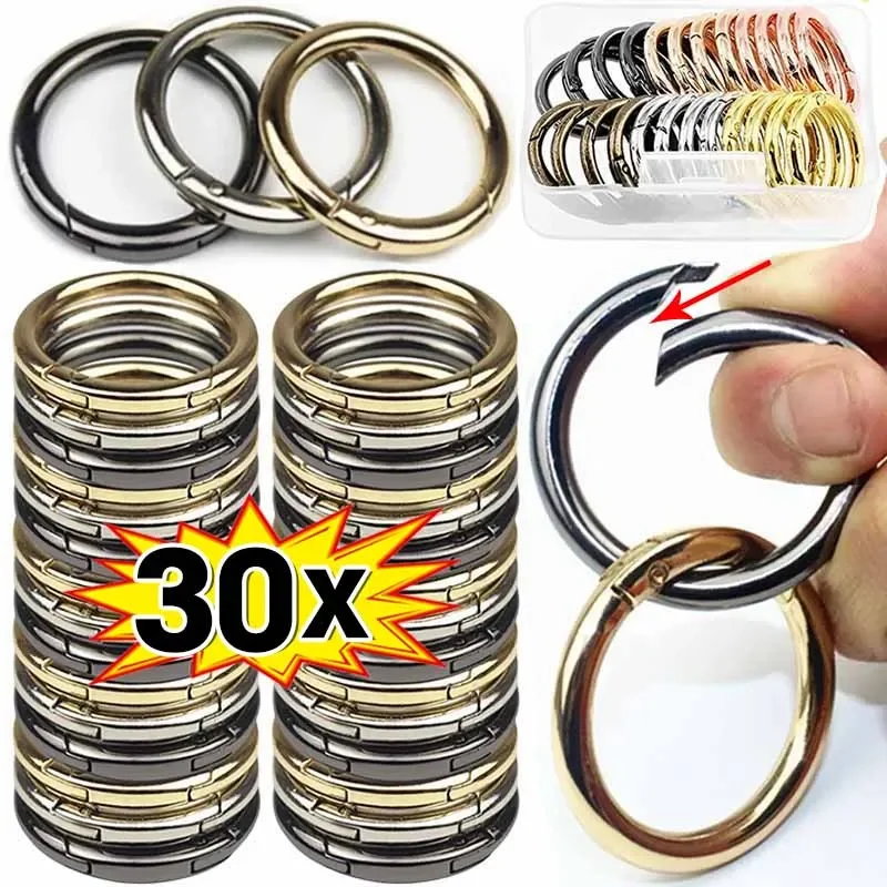 30/10pcs DIY 쥬얼리에 대 한 금속 O 링 스프링 Clasps 개방형 라운드..