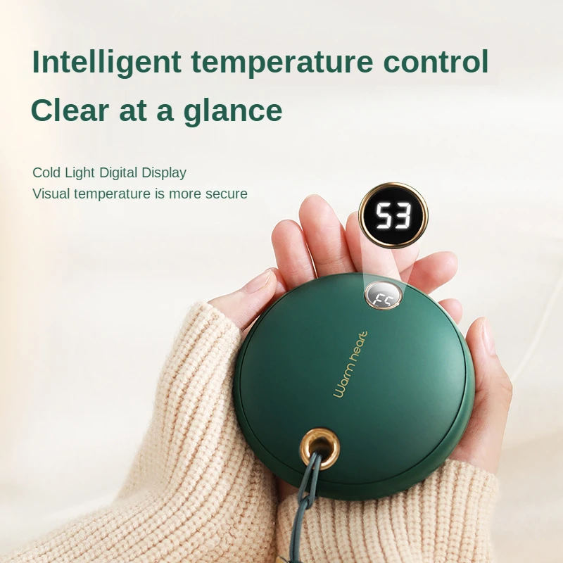 

Hand Warmer 2 in 1 Portable USB Power Bank 5000mah Rechargeable Electric Hand Warmer Heater Mini Pocket Warmer LED Display