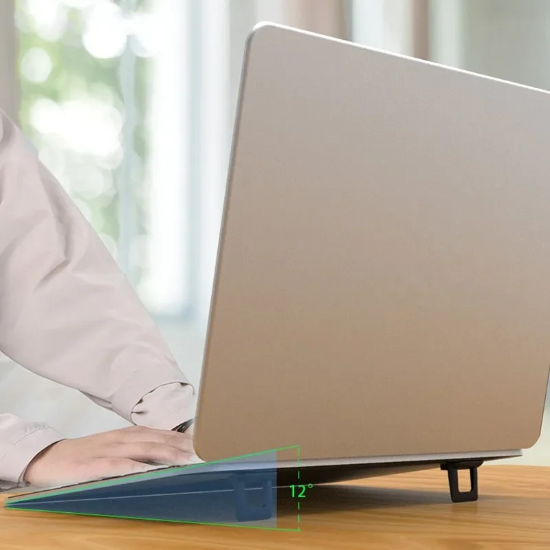 Mini Dobrável Desktop Laptop Stand Pés Universal Titular Apple Macbook pc Teclado de Computador Cooling Pad Suportes Portáteis - Imagem 6